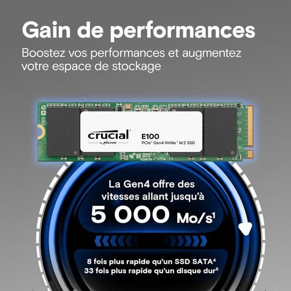 CRUCIAL E100 2TB PCIe M.2 *CT2