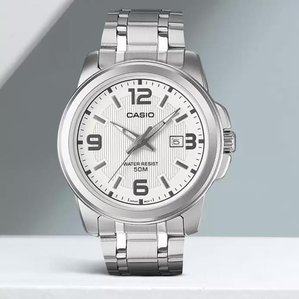 Klocka - Casio - MTP1314D-7AV - Silver - Stål - Kvarts
