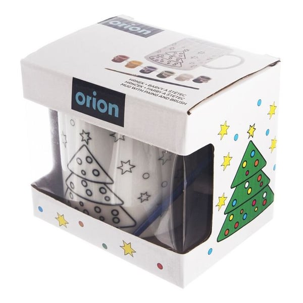 Målarbägare - ORION - 350ml - 6 färger - Porslin - Ergonomisk