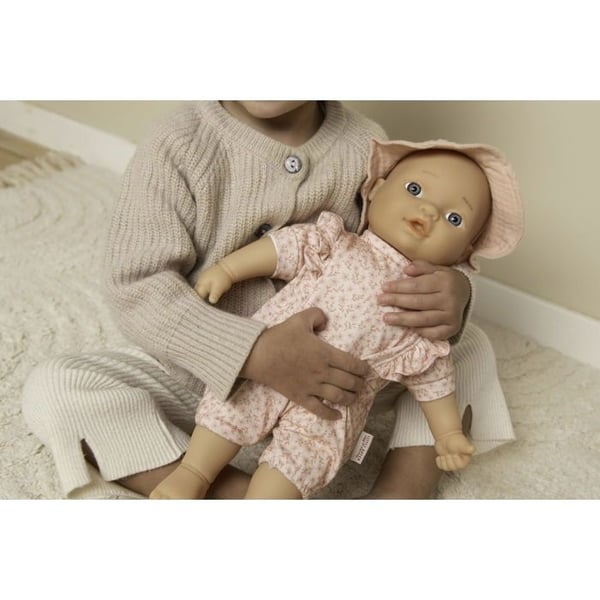 Dockkläder - LITTLE - Mössa och overall - Rosa - Lämplig från 18 månader - För flicka