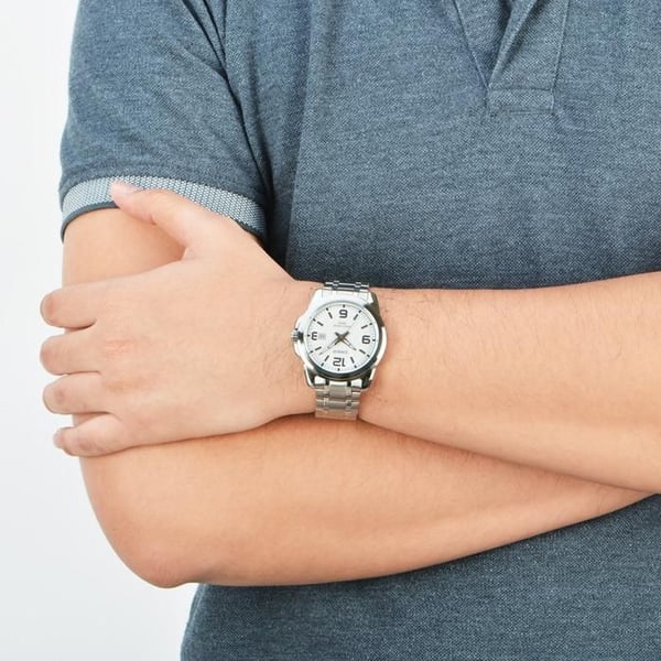 Klocka - Casio - MTP1314D-7AV - Silver - Stål - Kvarts
