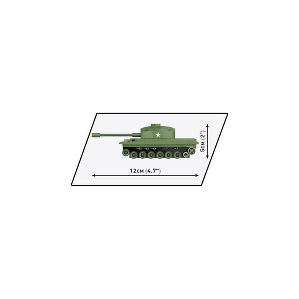 Maquette - COBI - PATTON M48 - 127 element - 1:72 - Grön