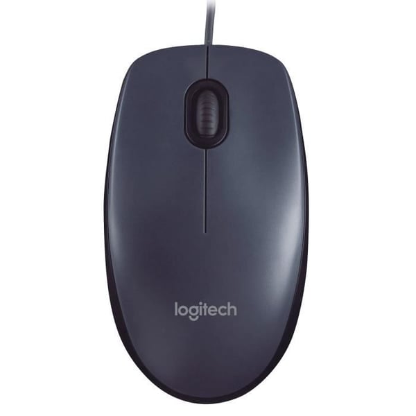 Mus - Kablet - Logitech - M90 - Sort