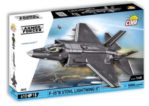 Byggset - COBI - F-35B STOVL LIGHTNING II - 610 delar - Svart - Från 8 år