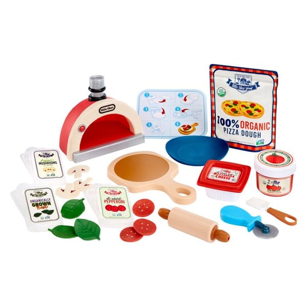 Dinett - LITTLE TIKES - 488771-INT - Ljus pizzaugn - 22 tillbehör - Flerfärgad