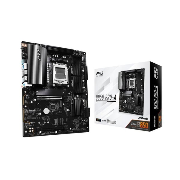 Moderkort - ASROCK - B850 Pro-A - AMD AM5 - DDR5 - PCIe 5.0 - USB 3.2