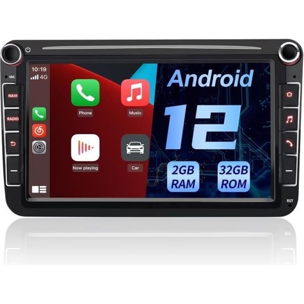 AWESAFE Autoradio Android 2Go+32Go Golf 5 6 VW Passat Polo Seat Skoda 8'' kosketusnäytöllä GPS Carplay Android Auto