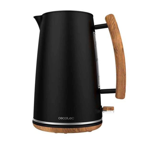 Cecotec Bouilloire ThermoSense 400 Black Woody 1,7 L kapacitet og 3000 W, Højt modstandsdygtig over for korrosion og helt