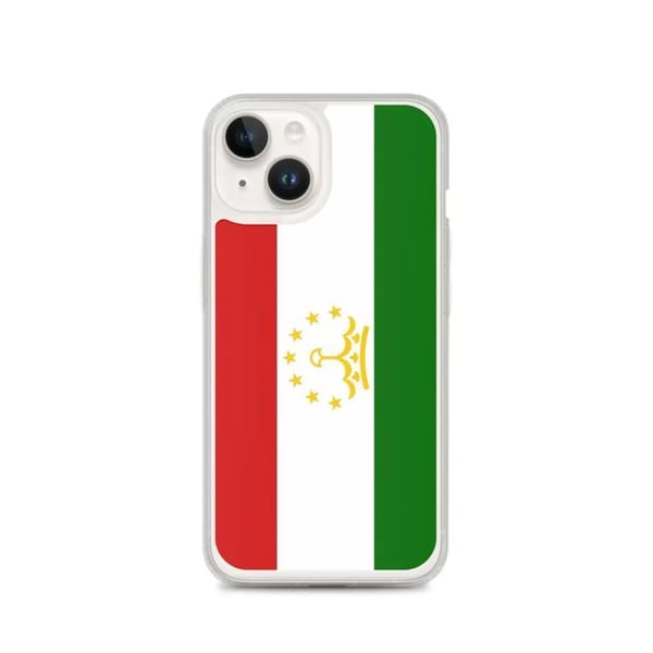 Telefonskal - PIXELFORMA - Tajikistans flagga - Kompatibel med iPhone 14 - Mjuk - Stötsäker