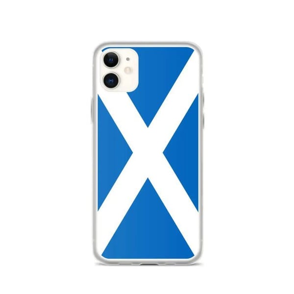 Mobilskal - PIXELFORMA - Skottlands flagga - Kompatibel med iPhone 11 - Mjuk - Stötsäker