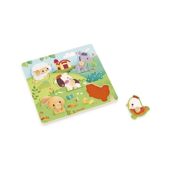 Pussel taktil Gård - 5 delar