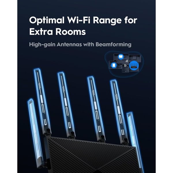 CUDY BE6500 Router WiFi 7 til Spil Dual Band 6,5 Gbps 2.5G WAN Ethernet LAN Porte