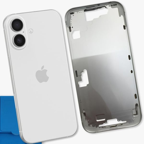 Ersättningscentralchassi för iPhone 17 med vit värmerör