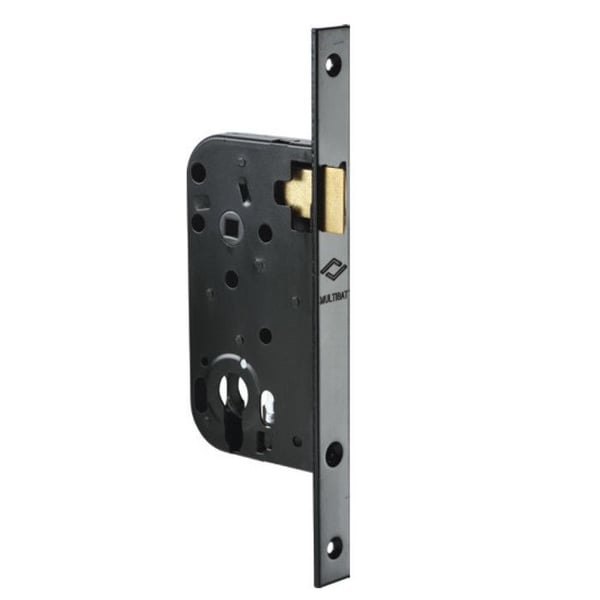 MULTIBAT inbyggd låsaxel 50mm svart finish med reversibel fyrkantig ände - JPM - 220000-01-1B
