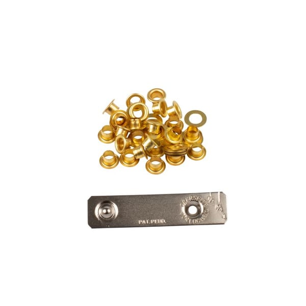 OEILLETS 4mm+RONDEL DORE X25+J