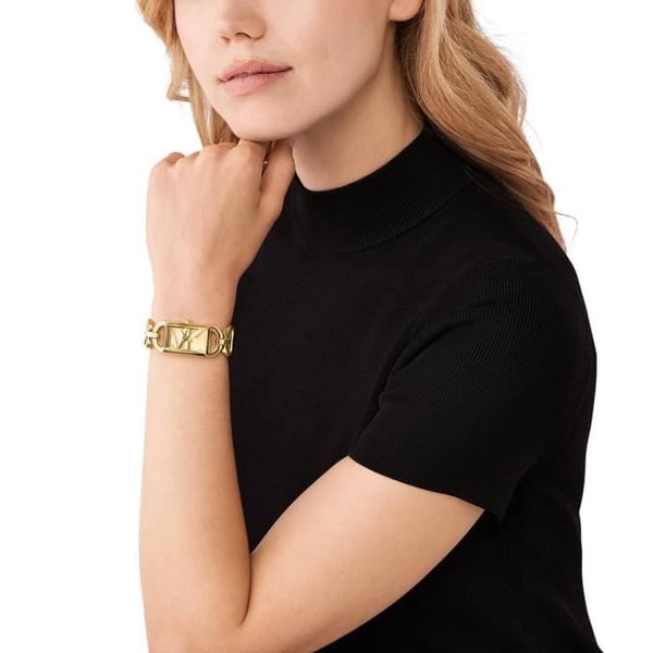 Damklocka MICHAEL KORS - Gult Stål - Vattentät 30 Atm - Analog Kvarts