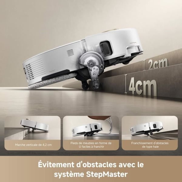 Robotstøvsuger Vasker MOVA V50 Ultra Complete - Effekt 24 000 Pa - Termisk gulvvask med DuoSolution-system