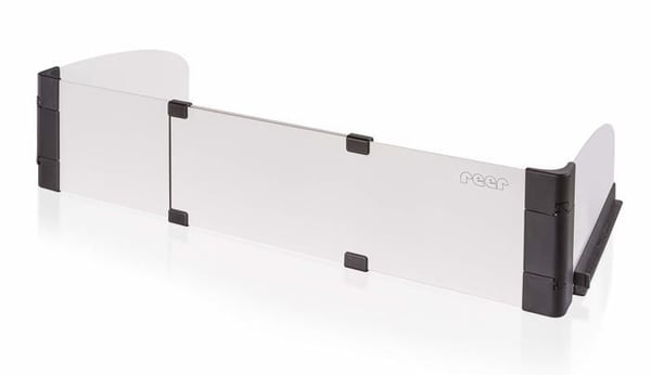 Reer babysäkerhetssats - 20058 - Basic spisskydd, utdragbar från 55 till 65 cm, silver,