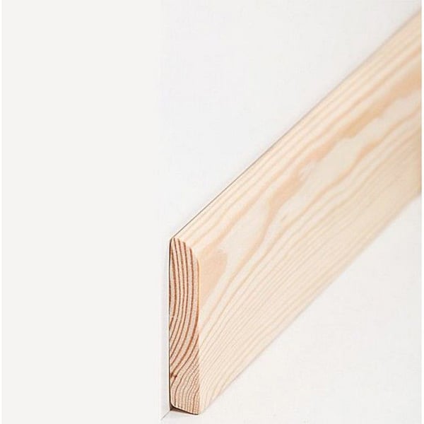 PROVISTON Massiv träsockel 10 x 60 x 2500 mm Furu att limma, skruva &amp; spik 12,5 meter | 5 stycken