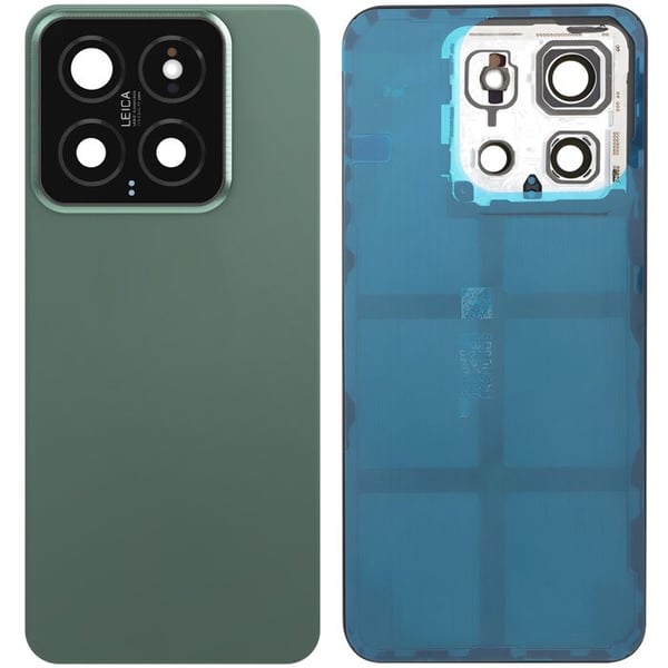 Batteri Cache för Xiaomi 14 med Inbyggt Vidhäftande Grön