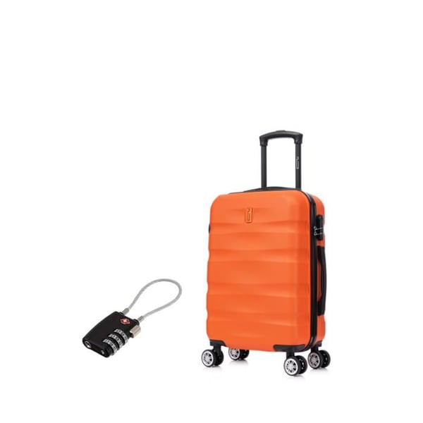 Kabinväska 55x35x25cm | Väska CELIMS AeroWave | ABS | Lås | 4 Hjul 360 | Orange