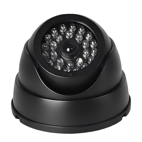 Inomhus / Utomhus Dôme Avskräckningskamera med Exponerade LED i Svart