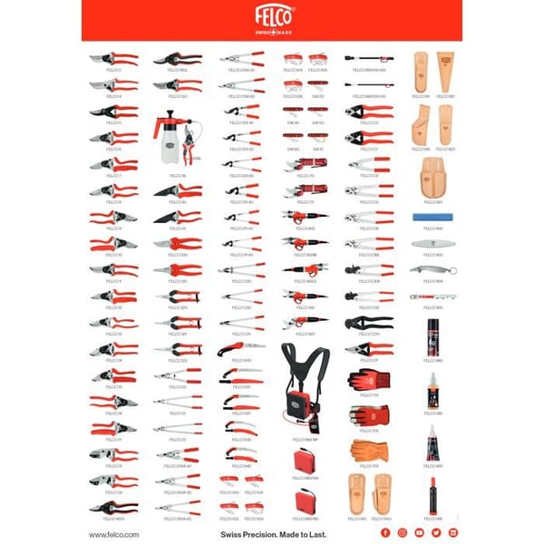 FELCO 501 Schweizisk kniv, multifunktionell kniv 4 funktioner, korkskruv, pincett, rostfritt blad, 95 mm