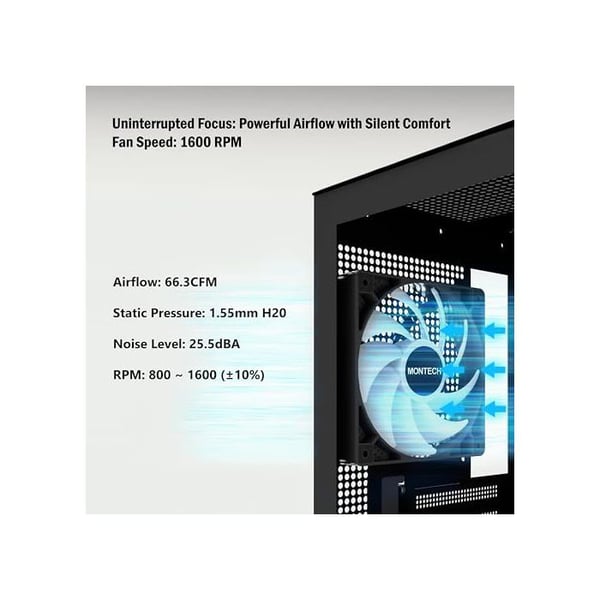 Montech GF120 PWM ARGB Fläkt