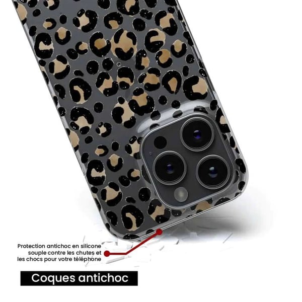 Siliconeviktskydd - Kompatibel med Samsung Galaxy A16 - leopardsdesign