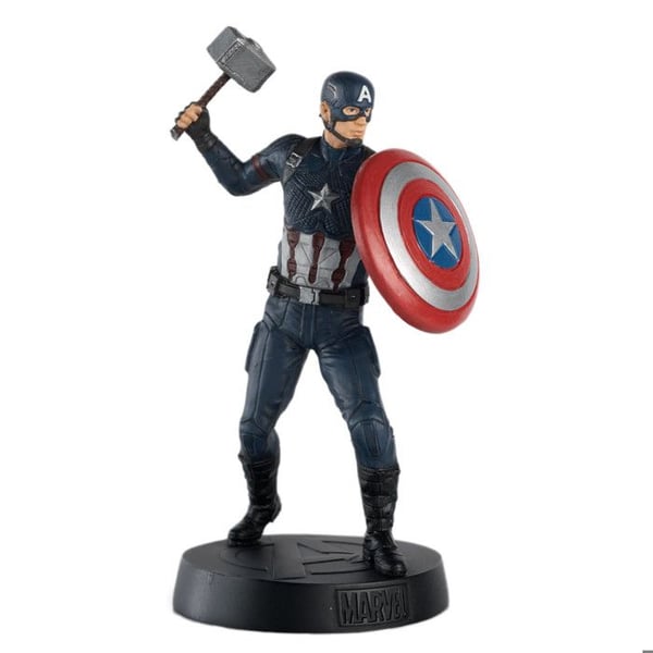 Figur - EAGLEMOSS KOLLEKTIONER - Captain America (Endgame) - 18 cm - Flerfärgad - Licens Marvel- USED