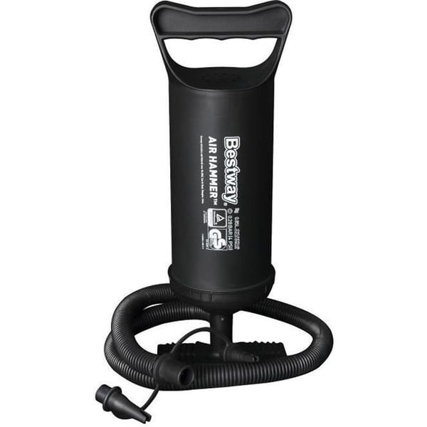 Manuell luftpump - BESTWAY - Mini Air Hammer - 2x 860 cc - 30 cm - 3 munstycken