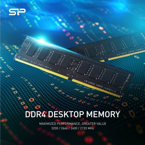 RAM-hukommelse DDR4 - Silicon Power - 16GB 3200MT/s - UDIMM CL22 - SP016GBLFU320X02