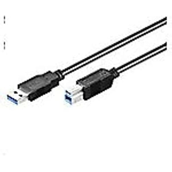 USB-kabel - MICROCONNECT - USB3.0AB1B - 1 m - USB A - USB B - Svart
