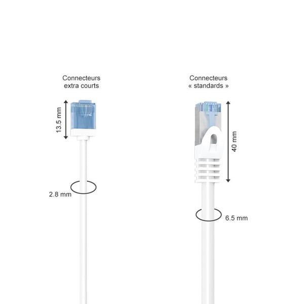GOOBAY Ethernet-kabel Cat6a icke skärmad LSOH slim / ultra flexibel - grå 5m