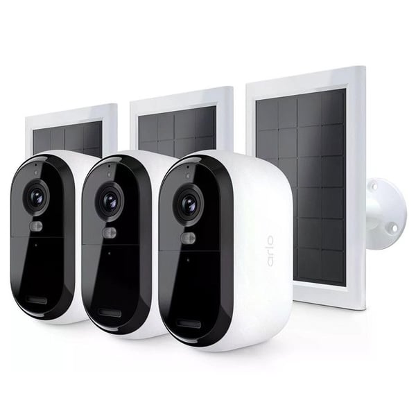 ARLO Overvågningskamera Pack 3 kameraer Essential 2k + 3 Solpaneler