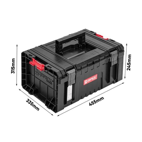 Verktygslåda - QBRICK - Box 130 PRO - 370 x 264 x 117 mm - Kemikaliebeständig - 9L