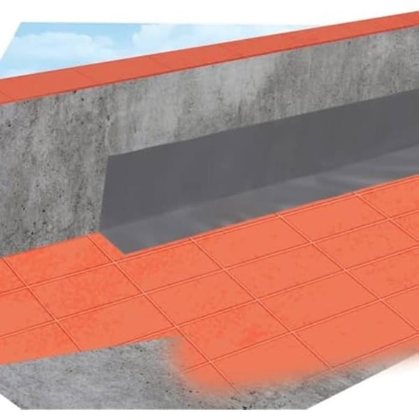 Vattentät butyltejp - CEYS - AGUA STOP - 10 cm x 10 m - Tegelfärg - Blandat