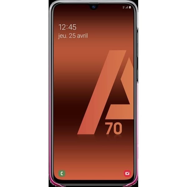 Baksidan Evolution Galaxy A70 Rosé