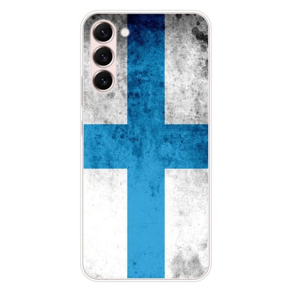 Tryckt silikonfodral som är kompatibelt med Samsung Galaxy S23 Plus Marseille flagga