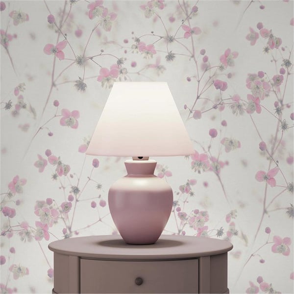 Tapet Blommor M1-No.3574 Non-woven tapet Rosa Vit Blommig Natur