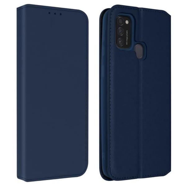 Housse - AVIZAR - Samsung Galaxy M31/M21/M30s - Ekologisk läder - Fodral för kort - Stödfunktion