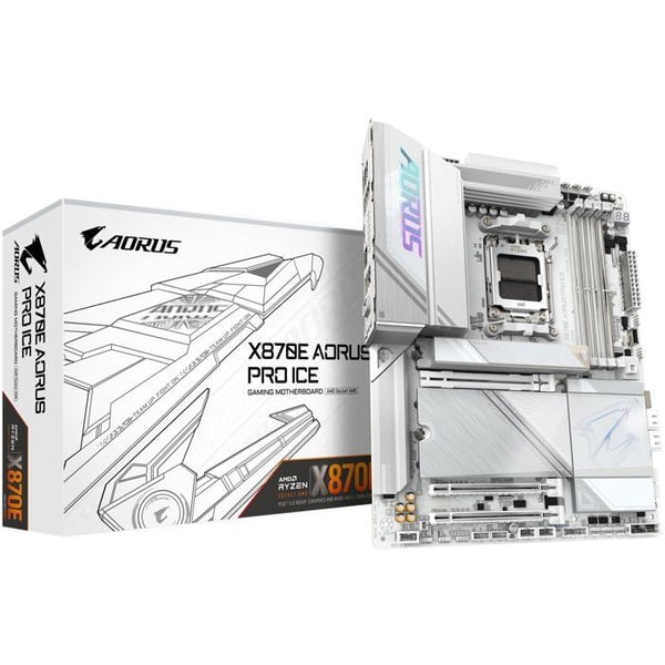 Moderkort - GIGABYTE - X870E AORUS PRO ICE