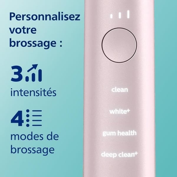 Elektrisk tandborste - Philips - DiamondClean 9000 - Specialutgåvan - Trycksensor - Rosa