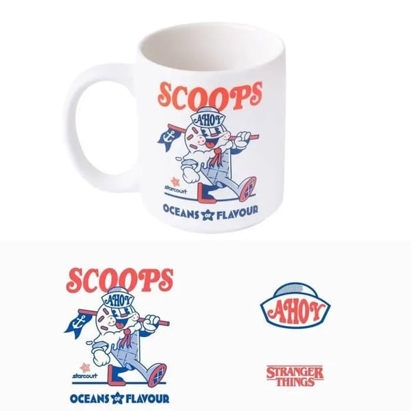 Mugg - GRUPO ERIK - SCOOPS - 300 ML - Keramik - Vit - Diskmaskinssäker