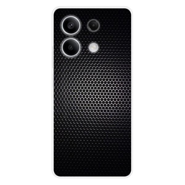 Tryckt silikonfodral som är kompatibelt med Xiaomi Redmi Note 13 5G Dark Metal