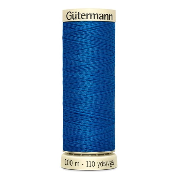 Lot om 5 spolar 100m Tråd 100% polyester Gutermann Ref 788988 - Att 322 - lapisblå
