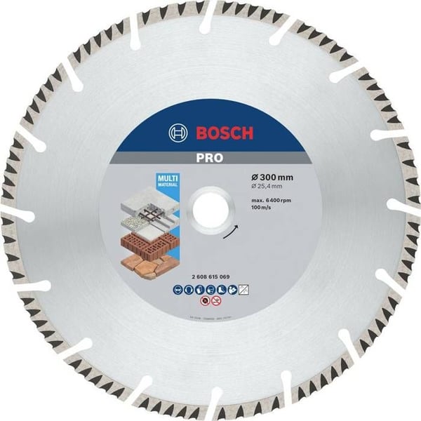 Bosch Tillbehör 2608615069 Standard för Universalhastighet Diamantskärskiva Diameter 300 mm Ø av hål 25.