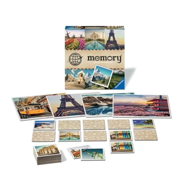 Samlet Hukommelsesspil Collectors' Memory® - Rejse - Ravensburger - Observation og hukommelse - Fra 8 år