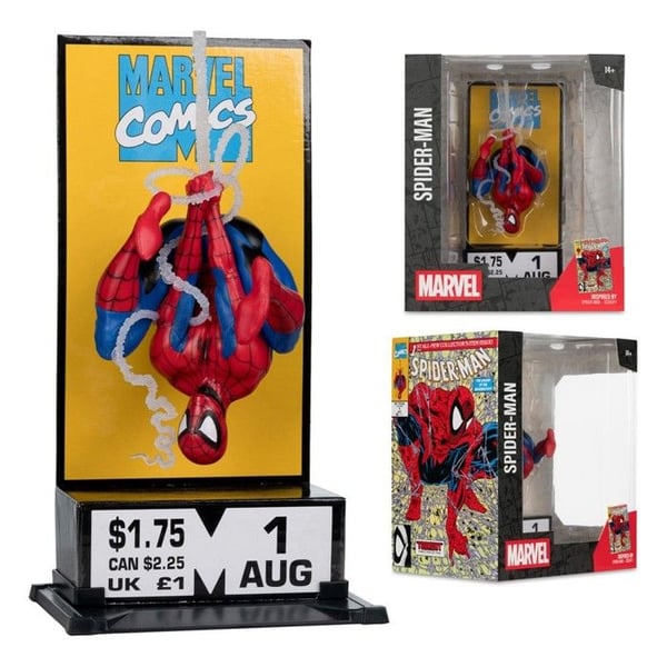 McFarlane Toys - Marvel Samling - Statuette 1/10 Spider-Man N°1 (Hjørneæske) 19 cm