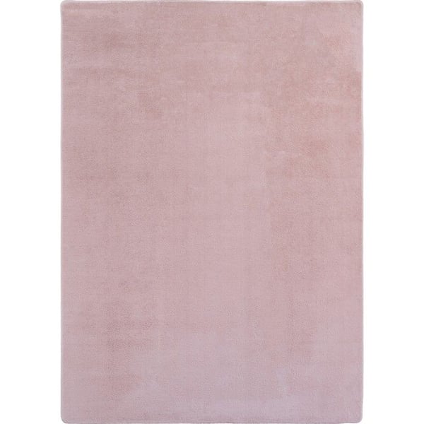 Matta - MELIS HOME - Rund - Rosa - Tvättbar - Halkfri - Mjuk - 160X160 cm